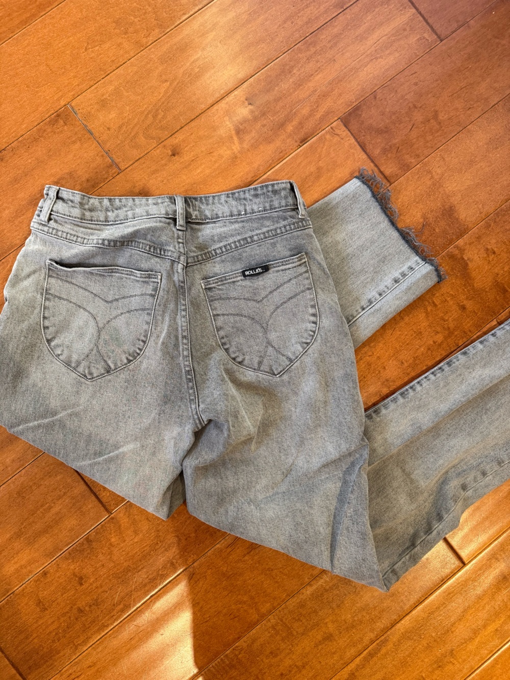 ROLLA'S Light Gray Classic Straight Hi Rise Jeans US size 30
